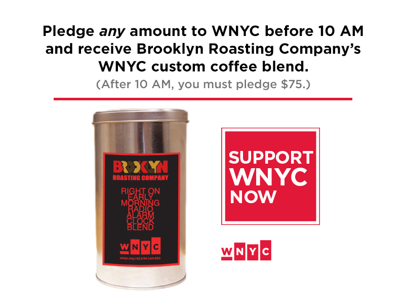 Donate any Amount to WNYC this Saturday and Receive a tin of BRC's Broadcast Blend